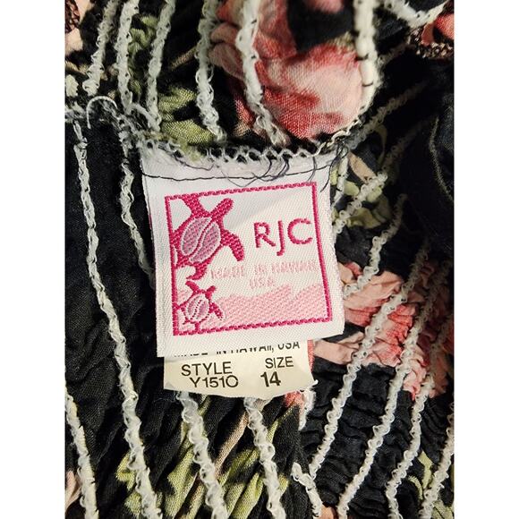 RJC‎ Hawaiian Floral Dress Size 14 - Picture 4 of 5